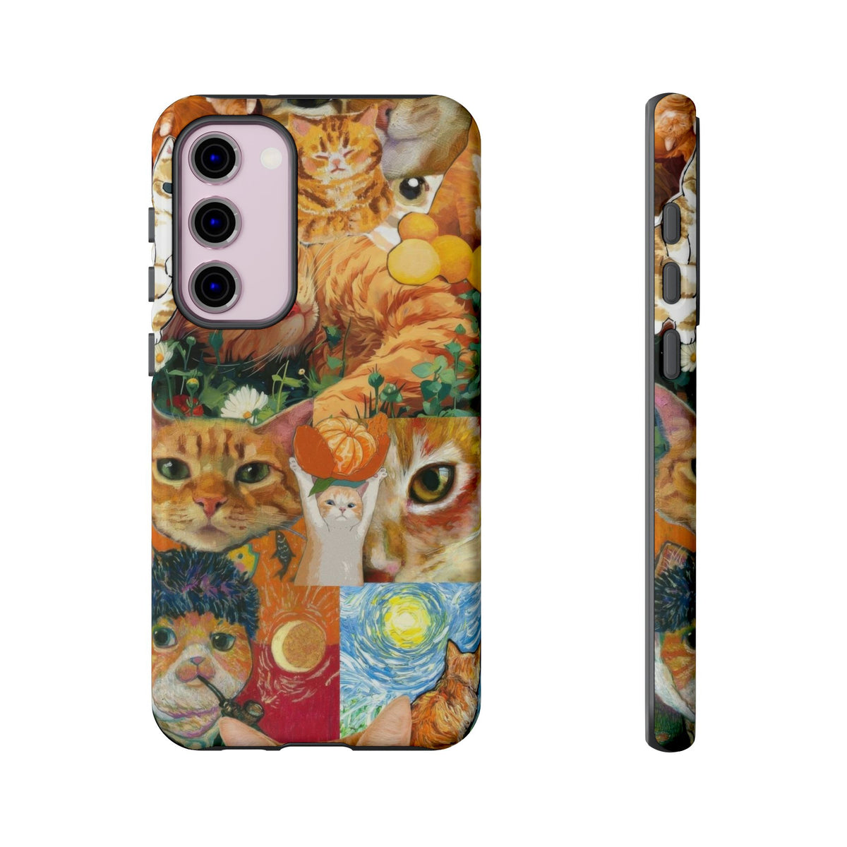 Aesthetic Cats Case - Vintage Kitty Graphic Tough Phone Cases