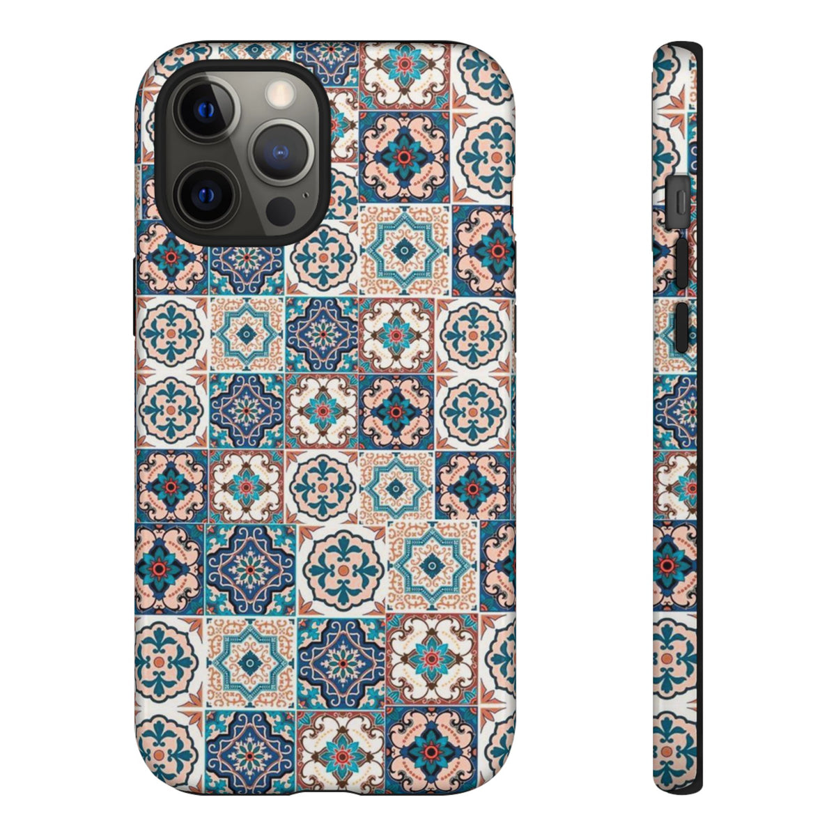 Vintage Mosaic Tile Graphic Tough Phone Cases