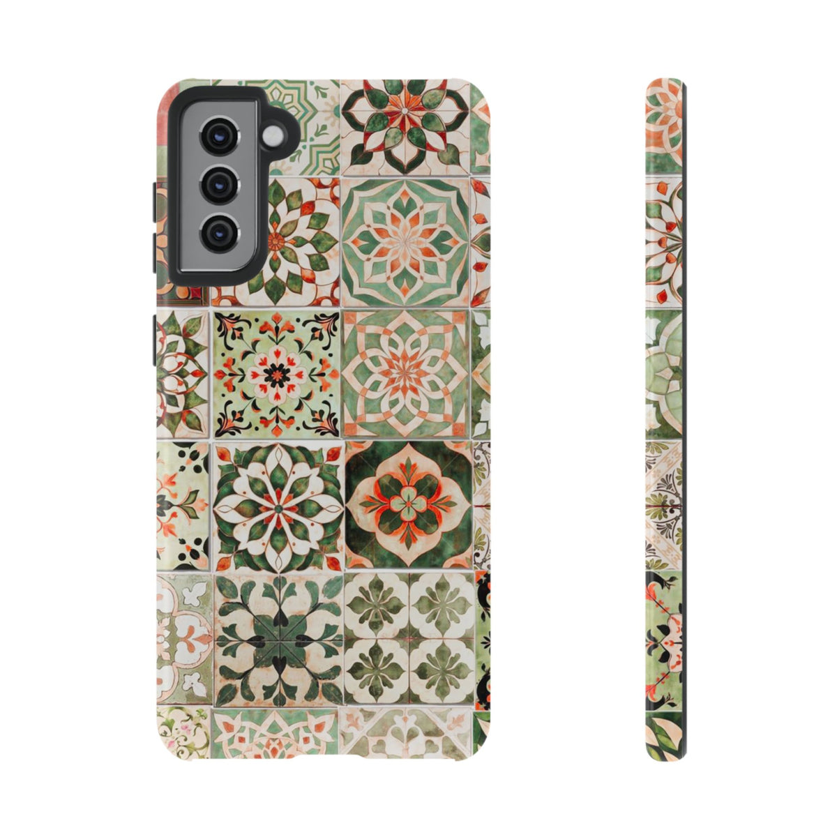 Vintage Mosaic Tile Graphic Tough Phone Cases