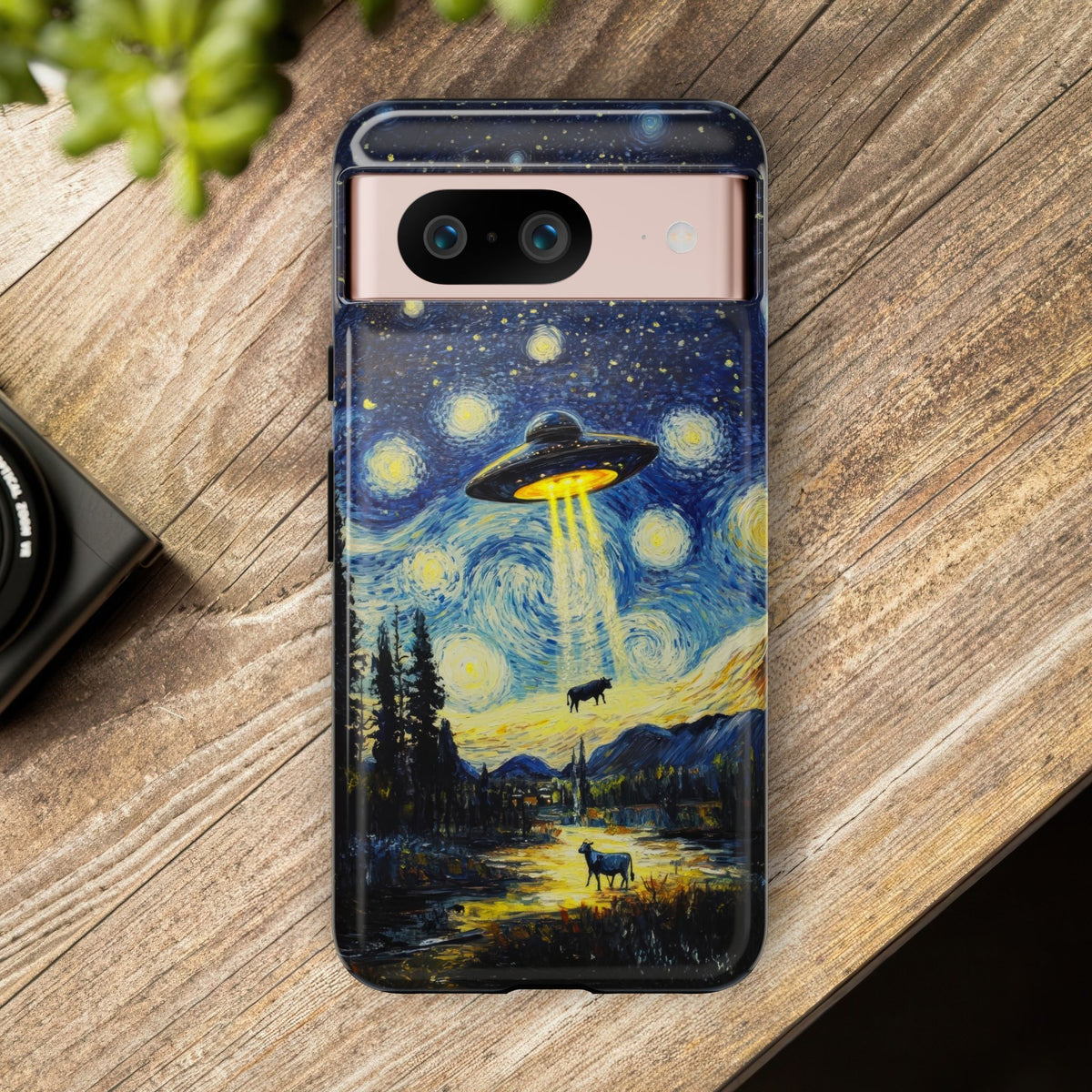 Vintage Alien UFO Graphic Tough Phone Cases