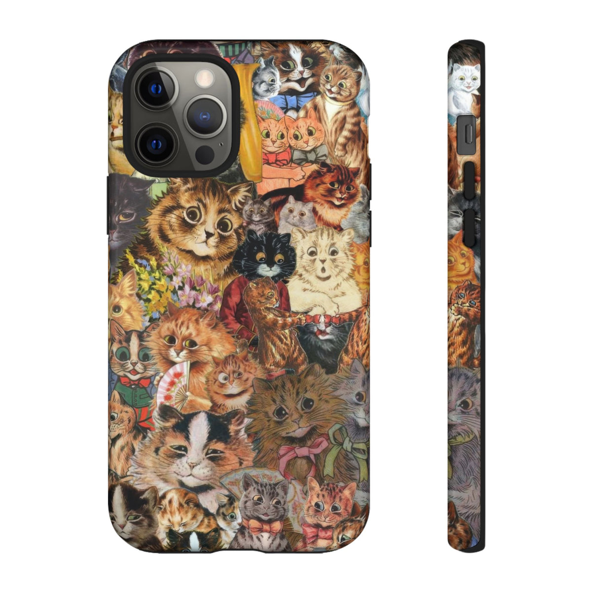 Aesthetic Cats Case - Vintage Kitty Graphic Tough Phone Cases