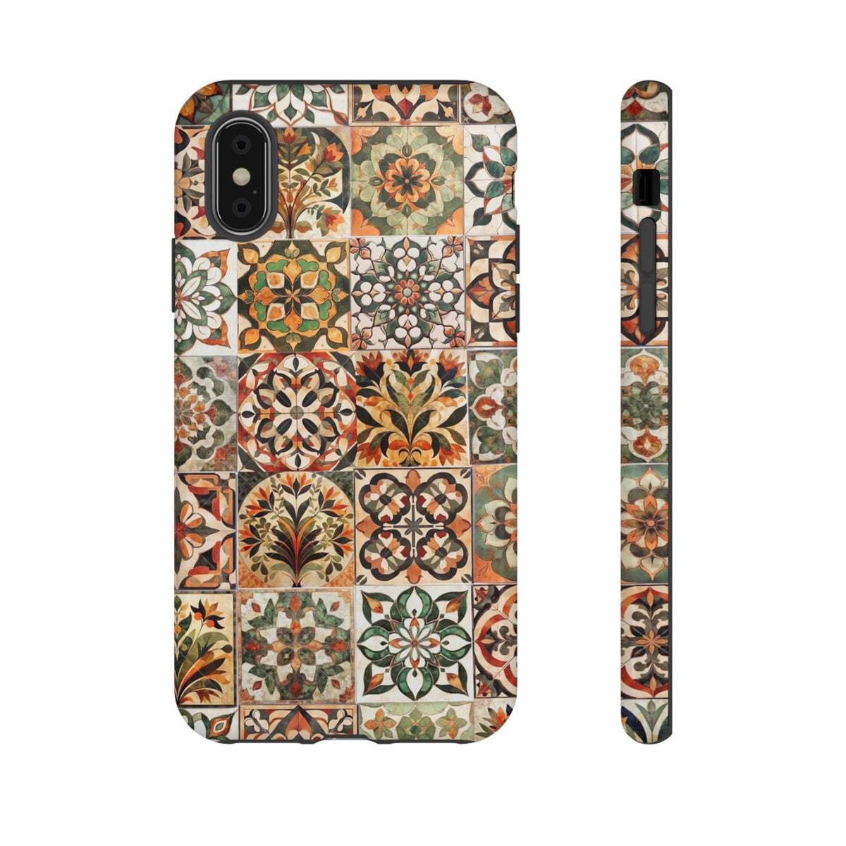Vintage Mosaic Tile Graphic Tough Phone Cases