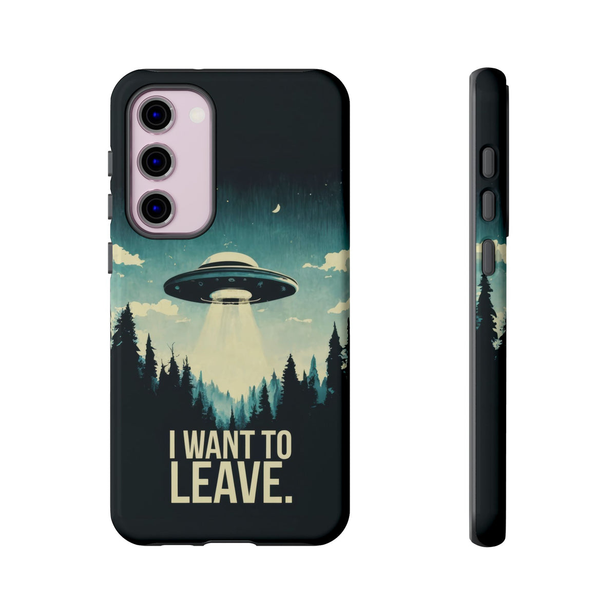 Vintage Alien UFO Graphic Tough Phone Cases