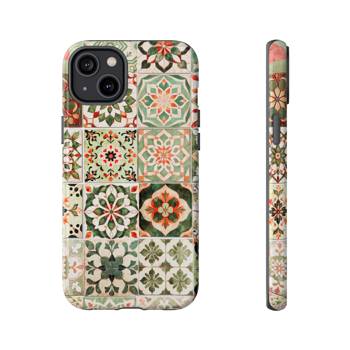 Vintage Mosaic Tile Graphic Tough Phone Cases