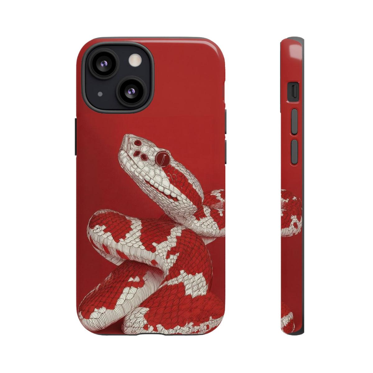 The Snake - Etching Style Series Graphic Tough Phone Cases