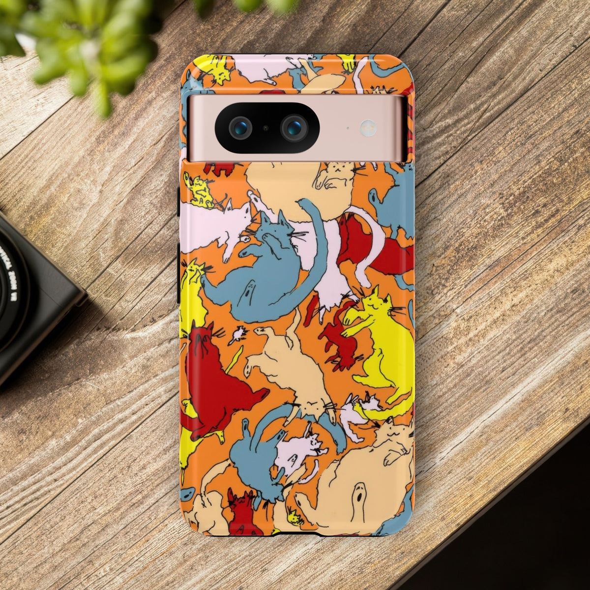 Aesthetic Cats Case - Vintage Kitty Graphic Tough Phone Cases