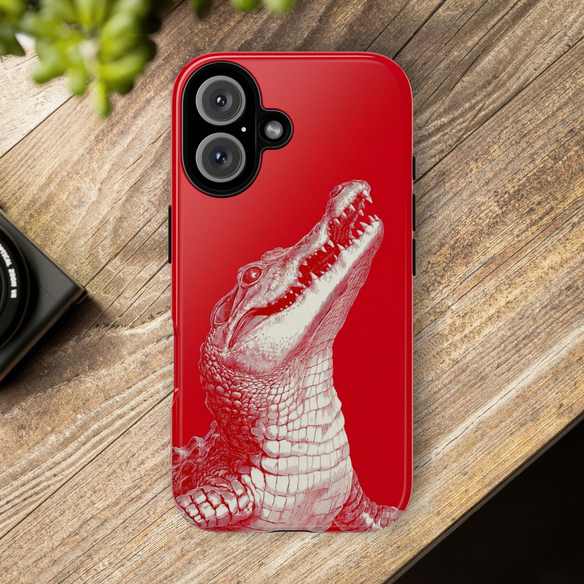 The Crocodile - Etching Style Series Graphic Tough Phone Cases