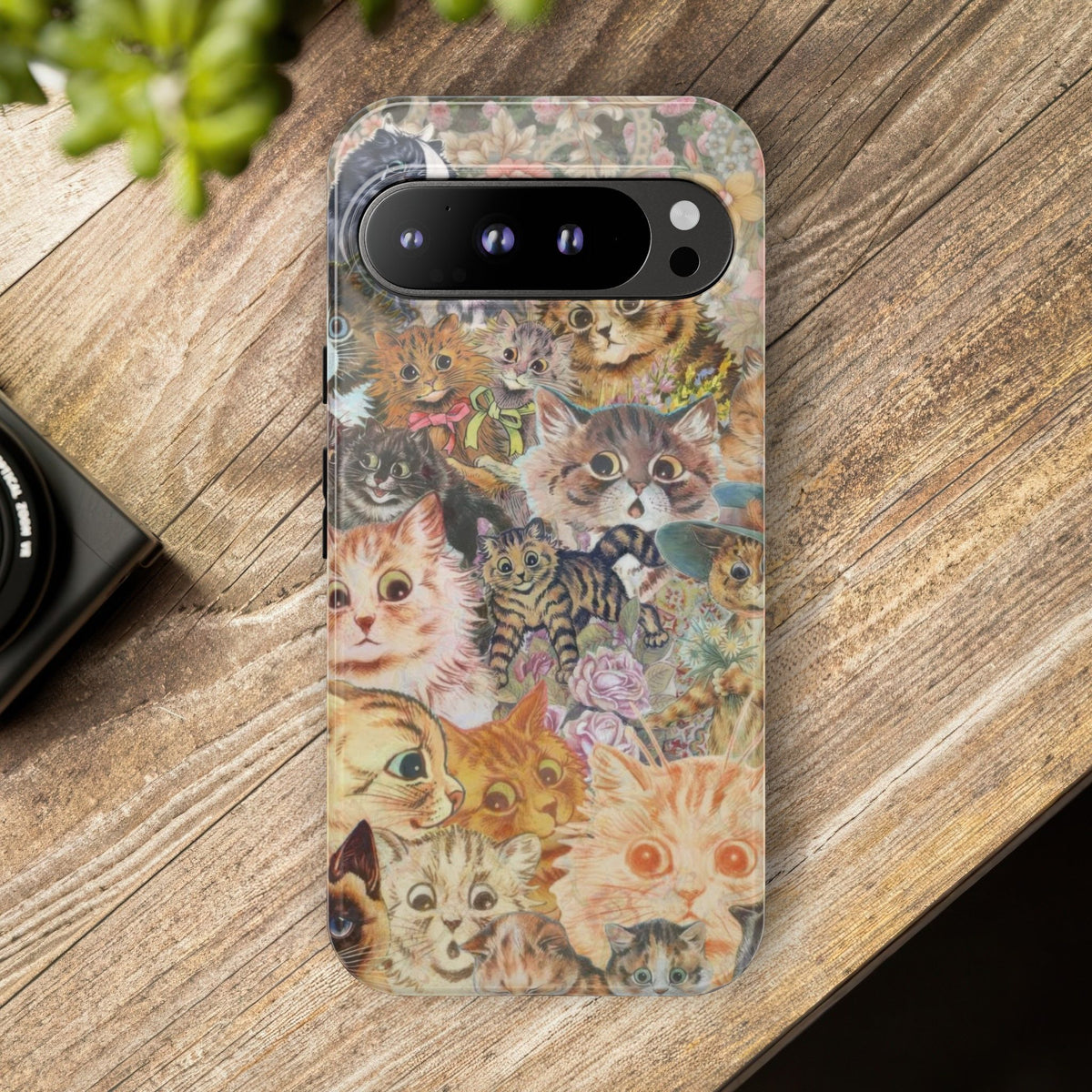 Aesthetic Cats Case - Vintage Kitty Graphic Tough Phone Cases