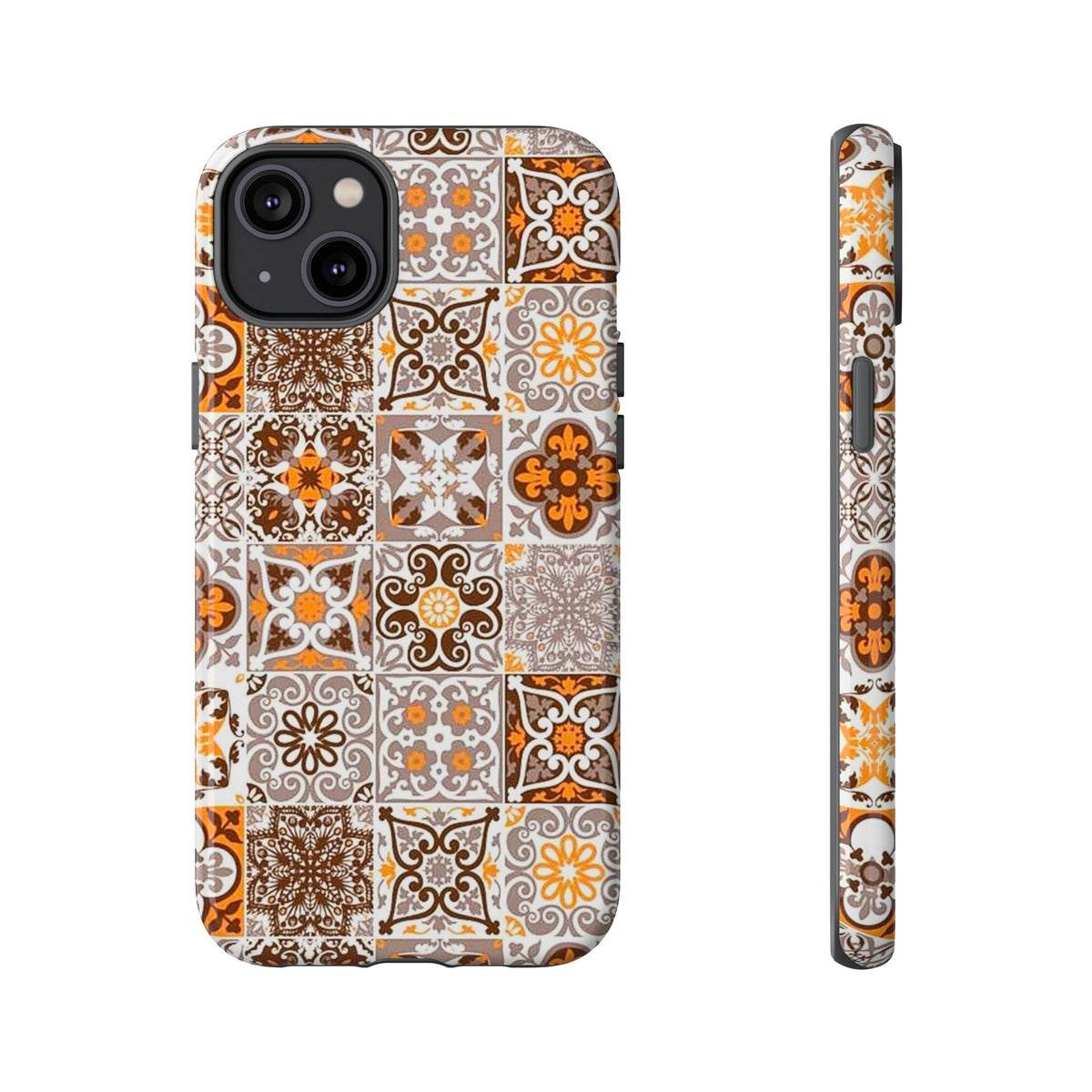 Vintage Mosaic Tile Graphic Tough Phone Cases