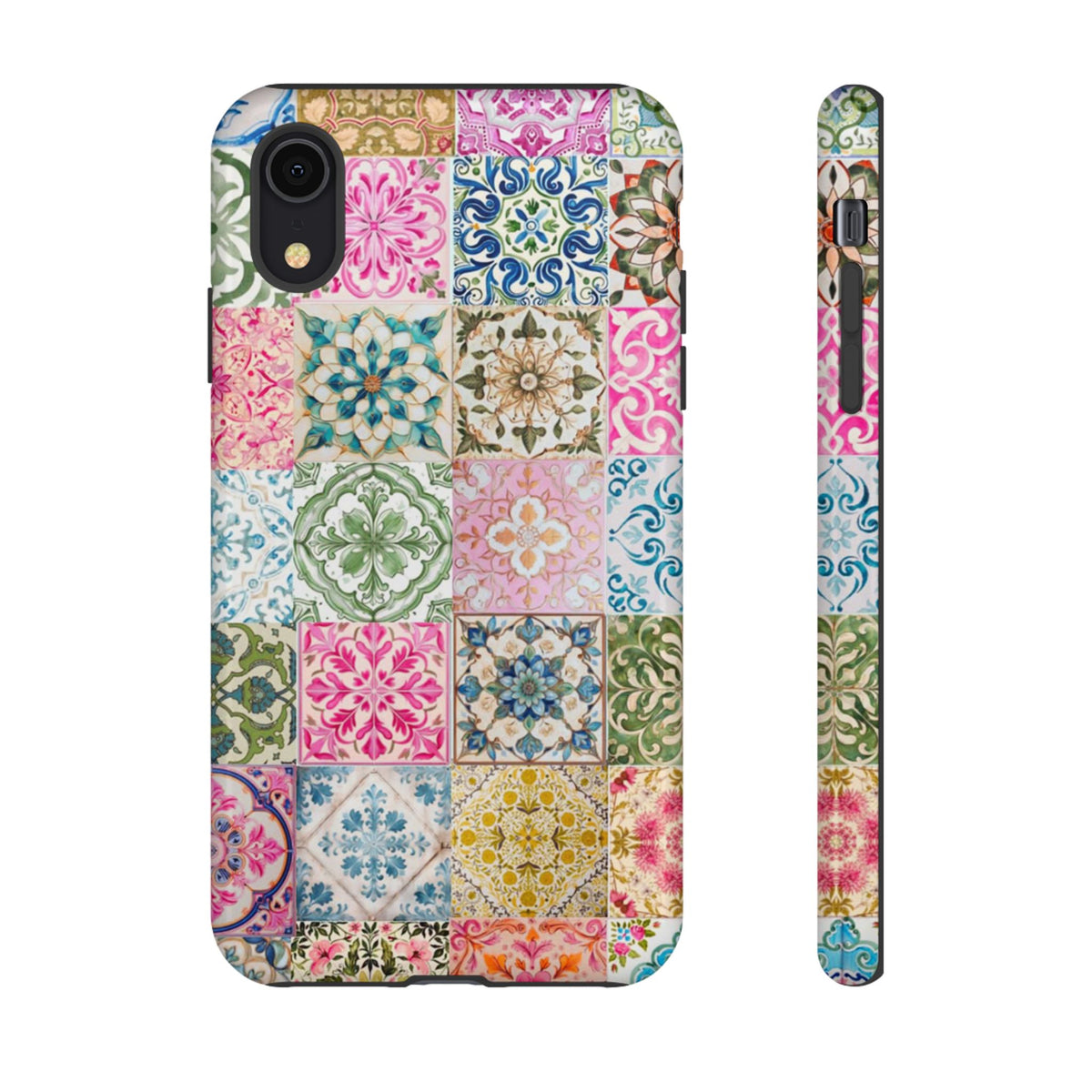 Vintage Mosaic Tile Graphic Tough Phone Cases