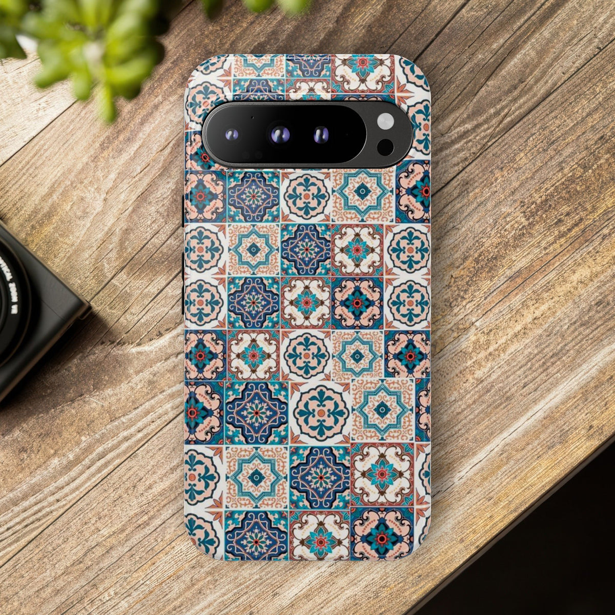 Vintage Mosaic Tile Graphic Tough Phone Cases