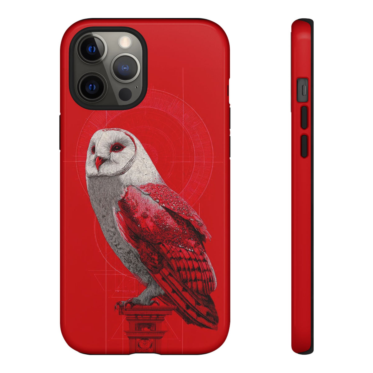 The Owl - Etching Style Series Graphic Tough Phone Cases