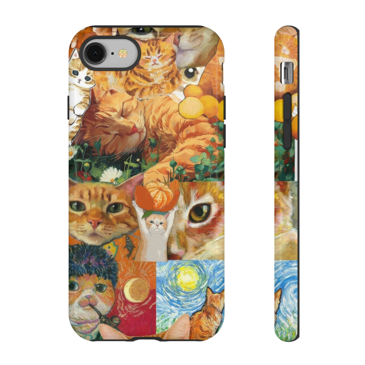 Aesthetic Cats Case - Vintage Kitty Graphic Tough Phone Cases