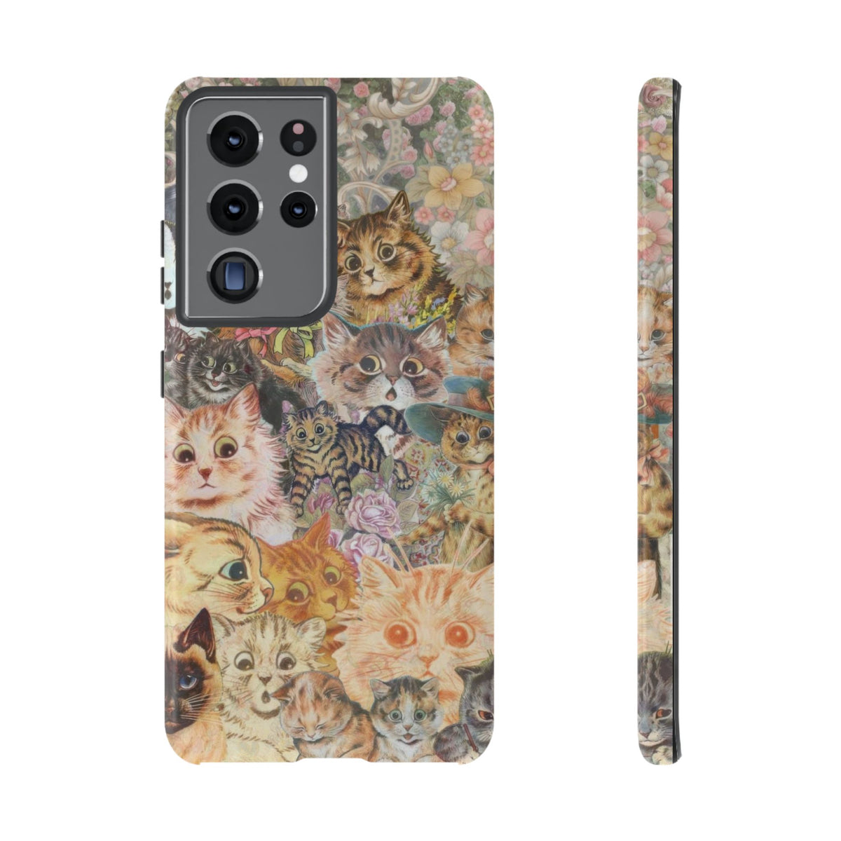 Aesthetic Cats Case - Vintage Kitty Graphic Tough Phone Cases