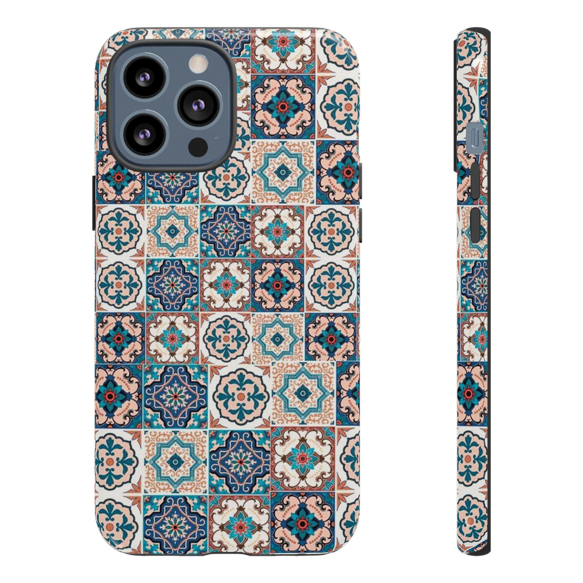 Vintage Mosaic Tile Graphic Tough Phone Cases