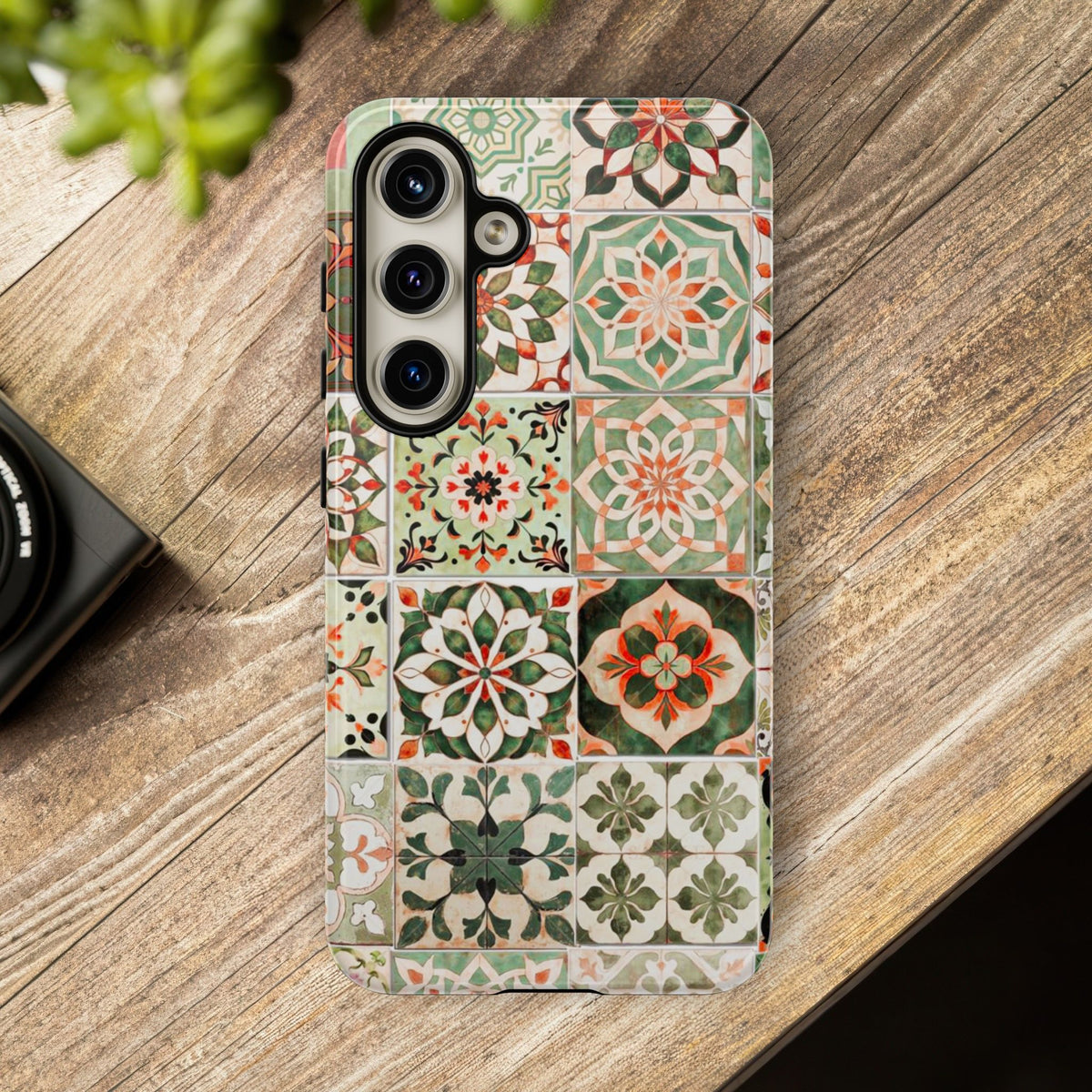 Vintage Mosaic Tile Graphic Tough Phone Cases
