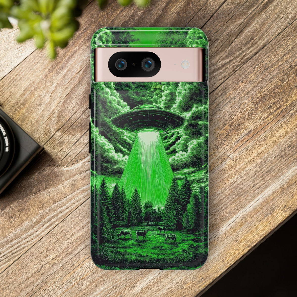 Vintage Alien UFO Graphic Tough Phone Cases