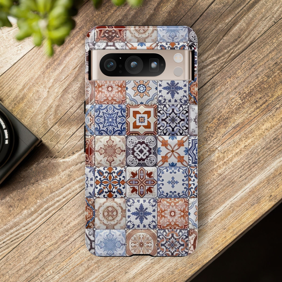 Vintage Mosaic Tile Graphic Tough Phone Cases