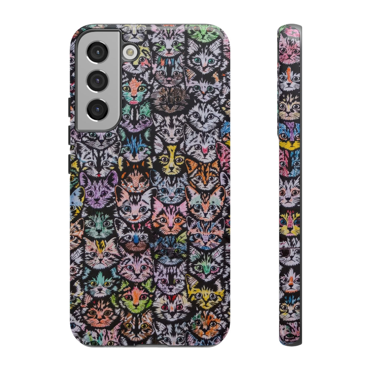 Aesthetic Cats Case - Vintage Kitty Graphic Tough Phone Cases