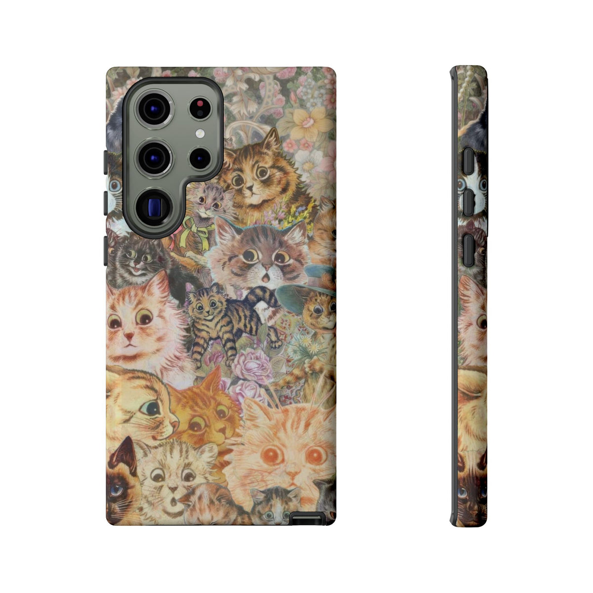 Aesthetic Cats Case - Vintage Kitty Graphic Tough Phone Cases