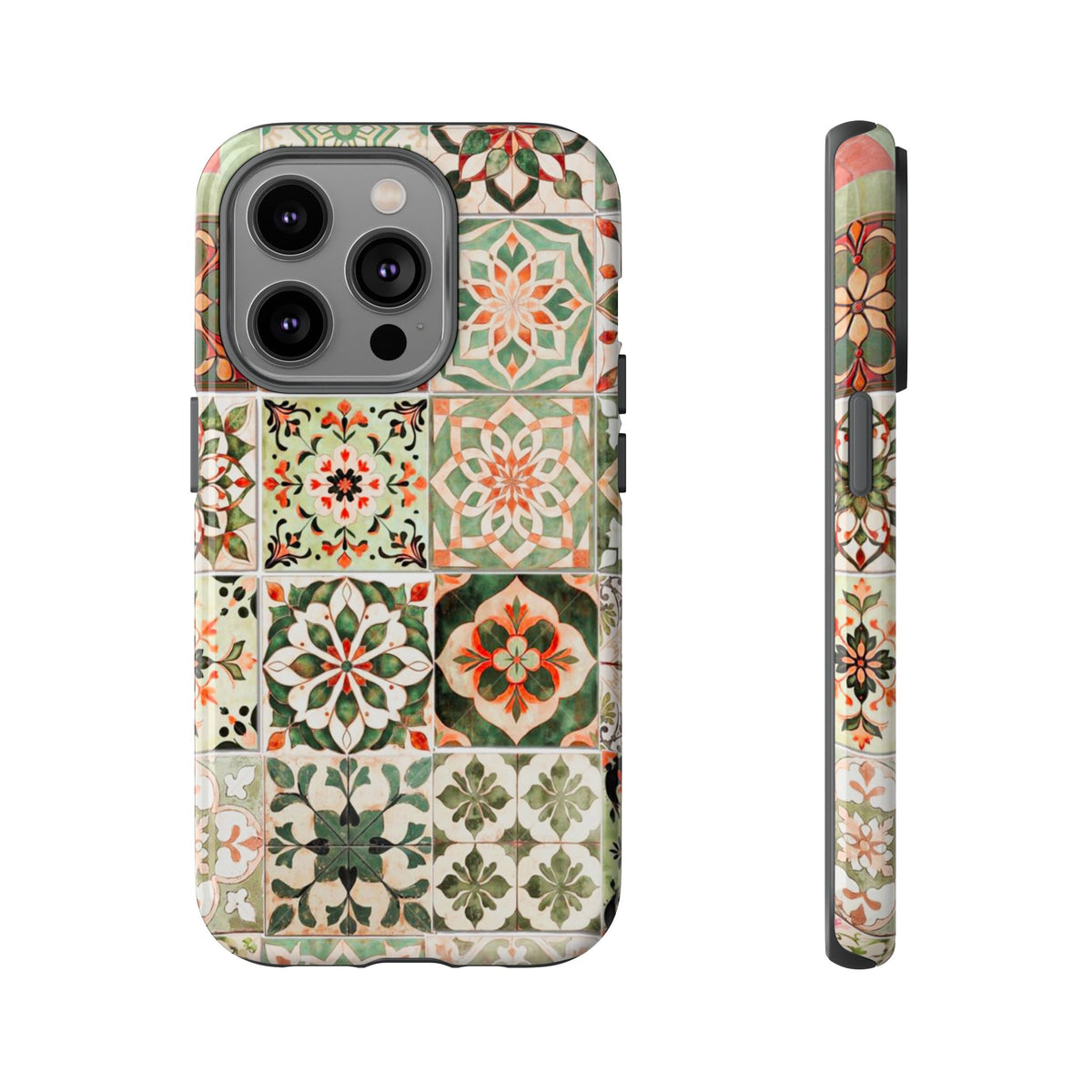 Vintage Mosaic Tile Graphic Tough Phone Cases