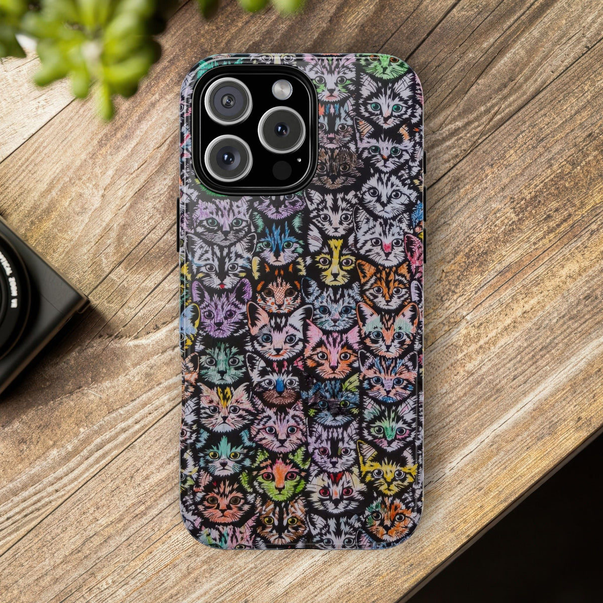 Aesthetic Cats Case - Vintage Kitty Graphic Tough Phone Cases
