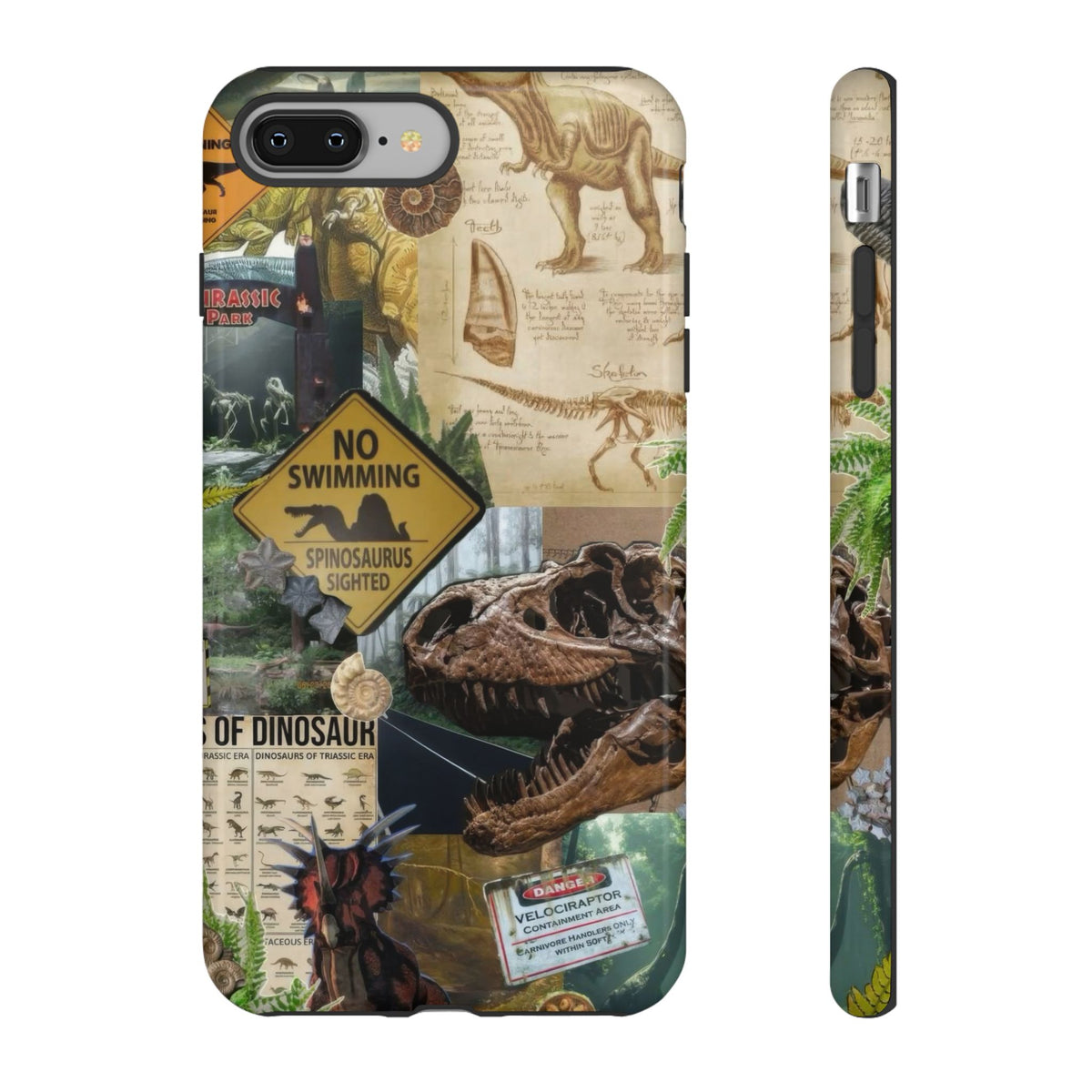 Aesthetic Dinosaur Case - Vintage Jurassic World Graphic Tough Phone Cases