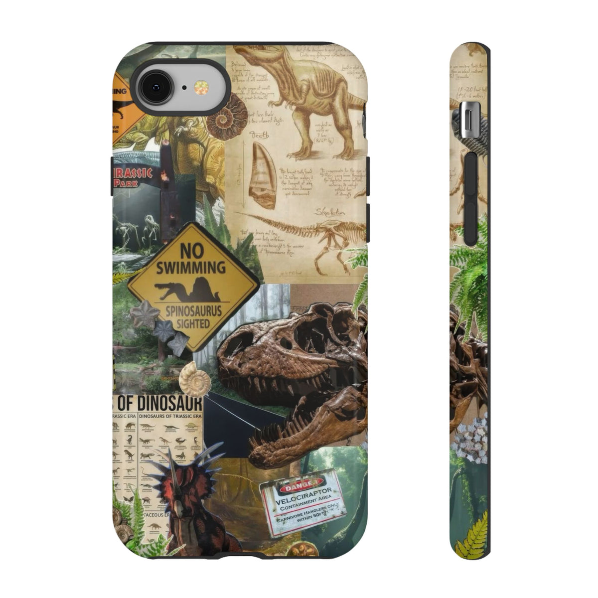 Aesthetic Dinosaur Case - Vintage Jurassic World Graphic Tough Phone Cases