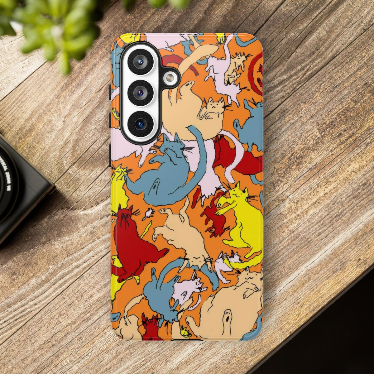 Aesthetic Cats Case - Vintage Kitty Graphic Tough Phone Cases