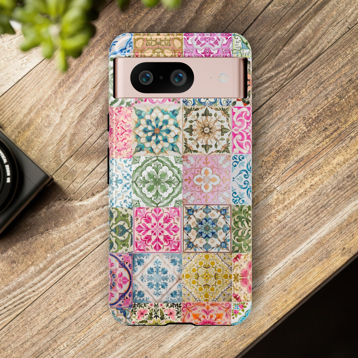 Vintage Mosaic Tile Graphic Tough Phone Cases