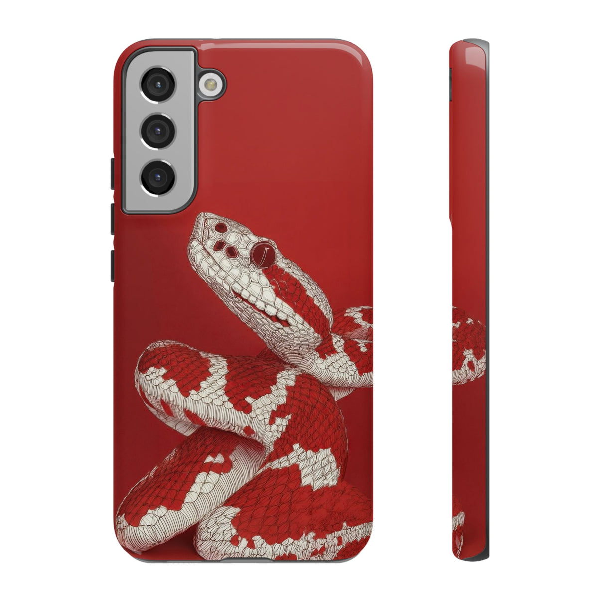 The Snake - Etching Style Series Graphic Tough Phone Cases