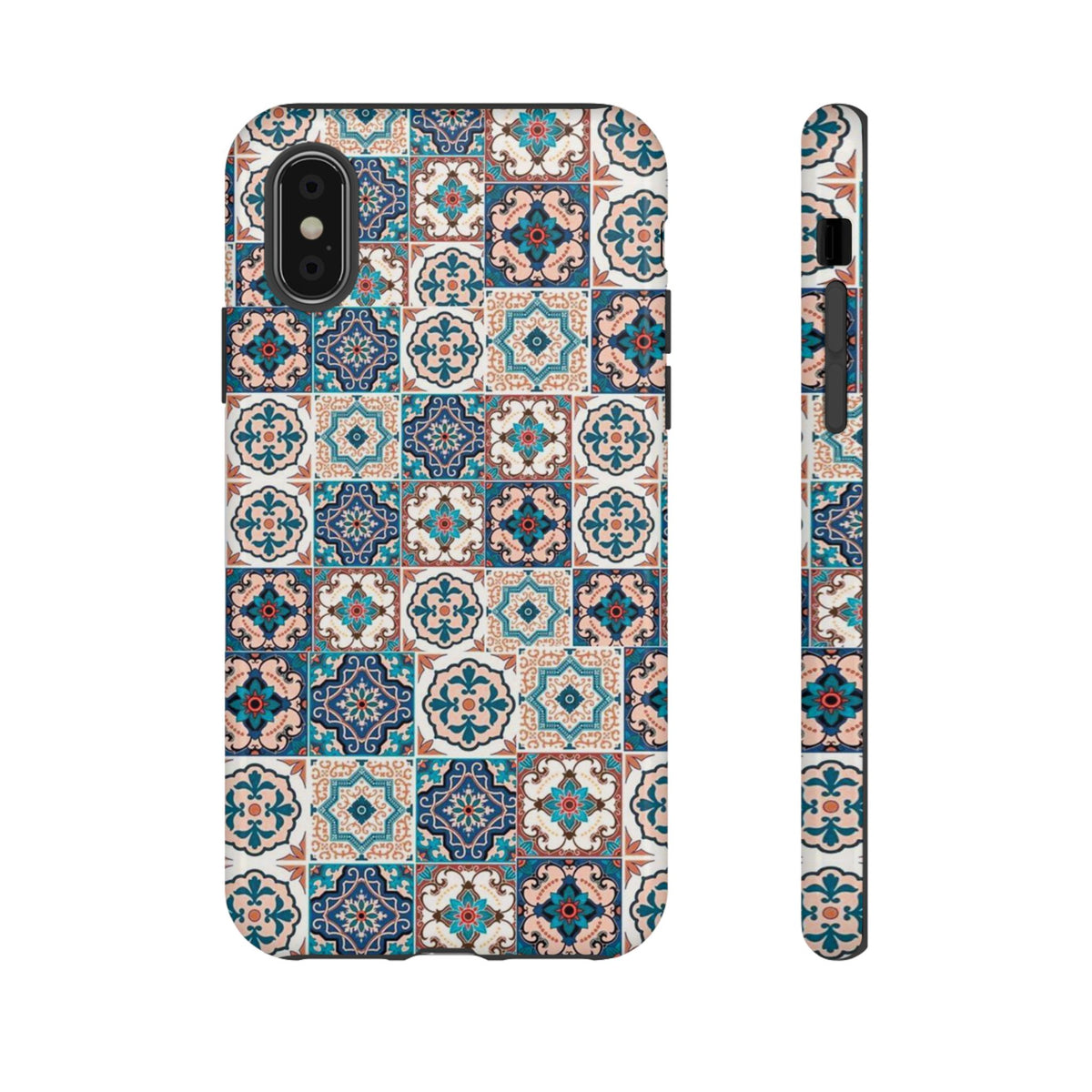 Vintage Mosaic Tile Graphic Tough Phone Cases
