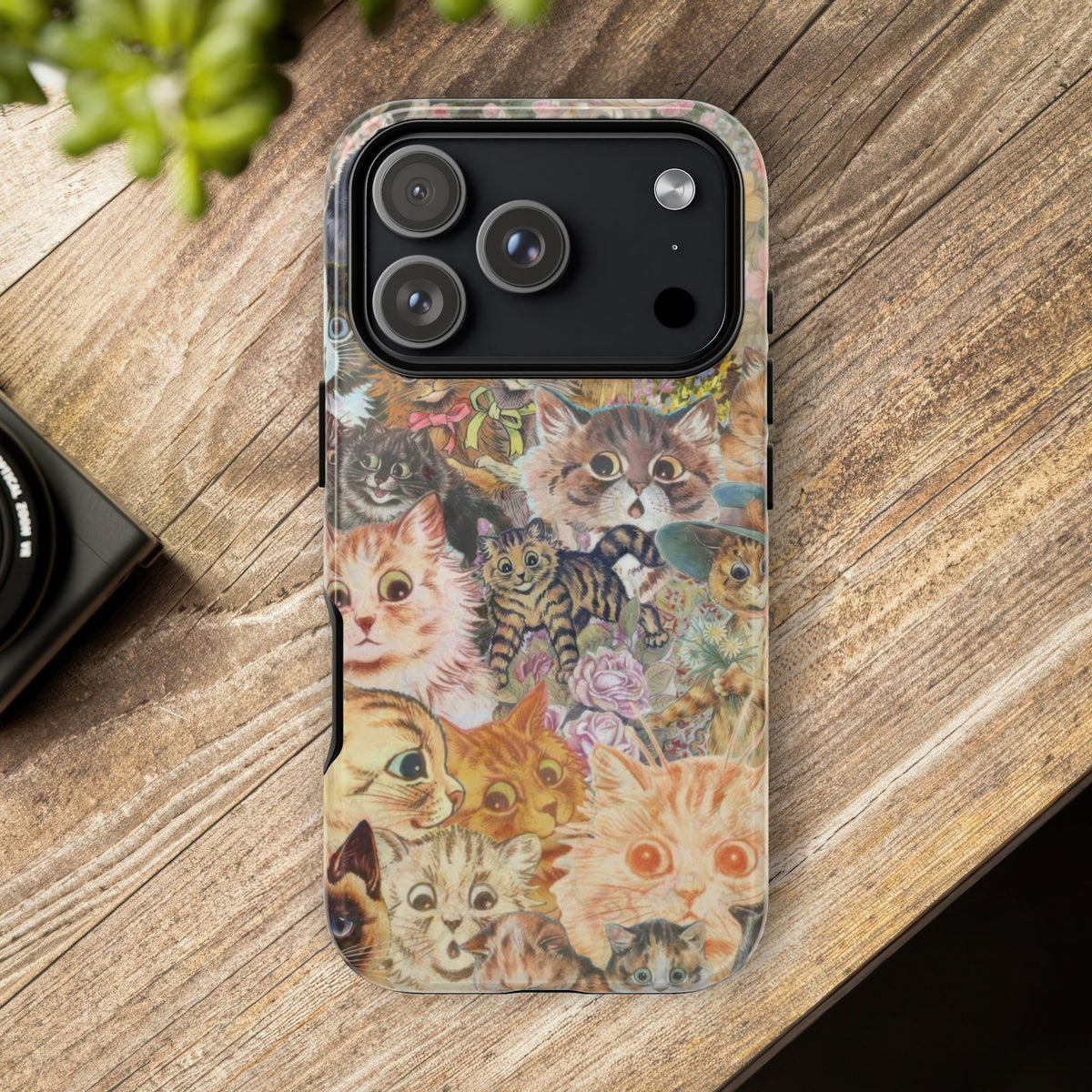 Aesthetic Cats Case - Vintage Kitty Graphic Tough Phone Cases