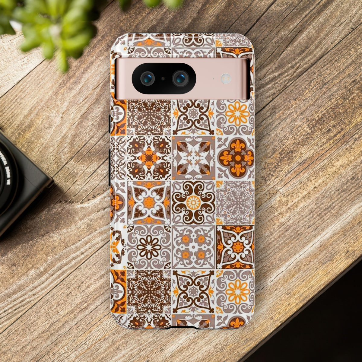 Vintage Mosaic Tile Graphic Tough Phone Cases