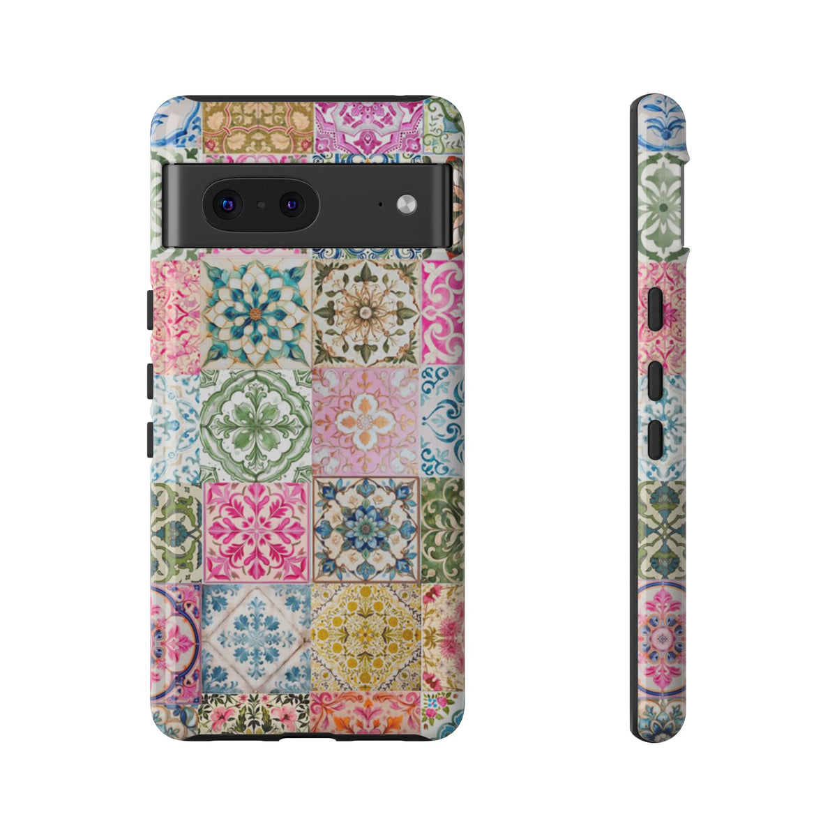 Vintage Mosaic Tile Graphic Tough Phone Cases