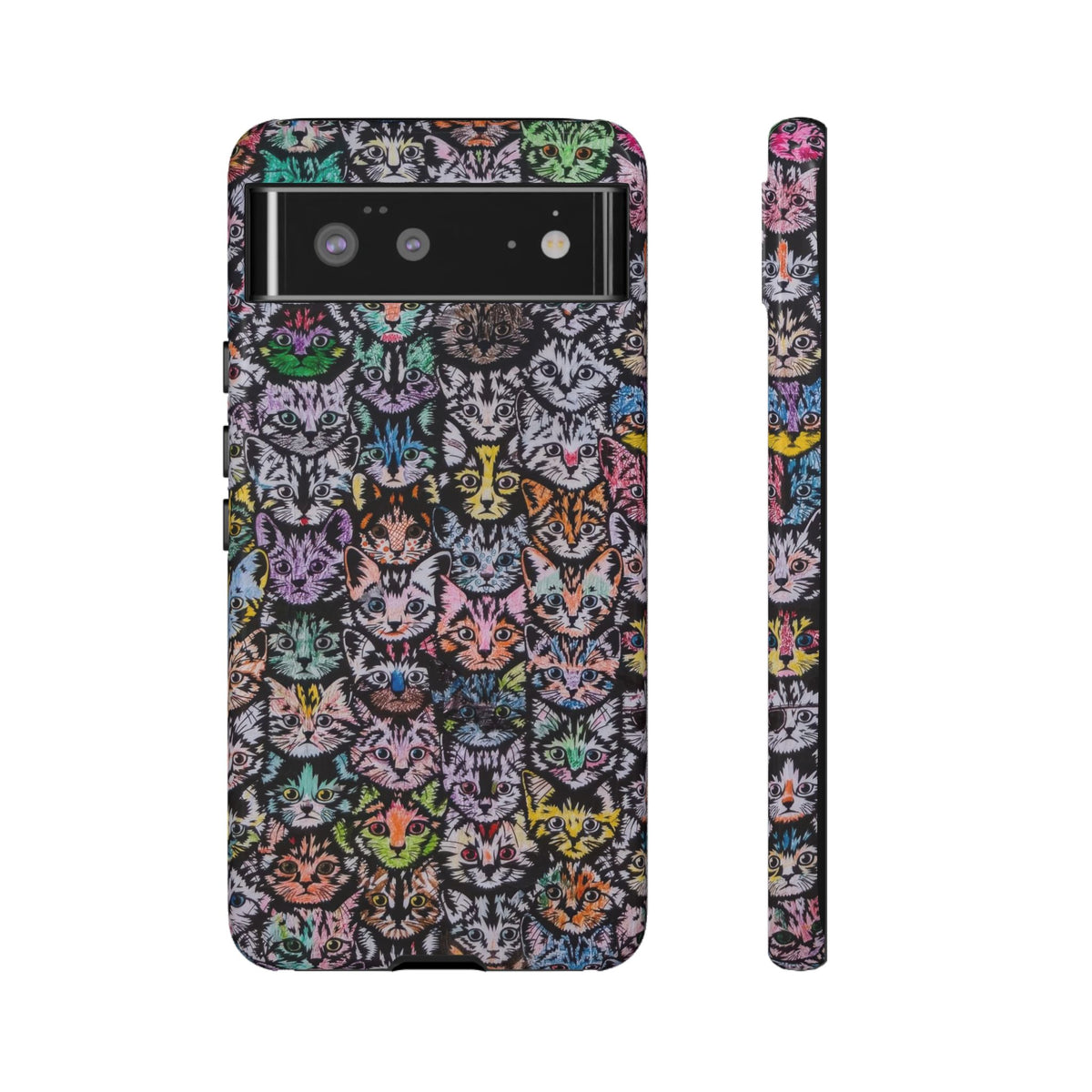 Aesthetic Cats Case - Vintage Kitty Graphic Tough Phone Cases