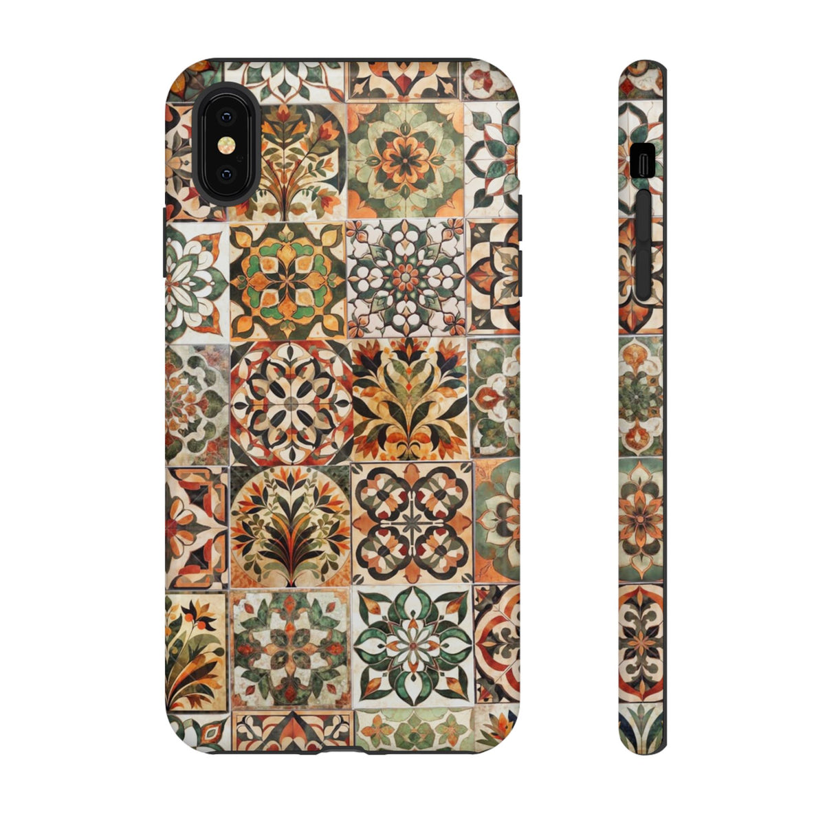Vintage Mosaic Tile Graphic Tough Phone Cases