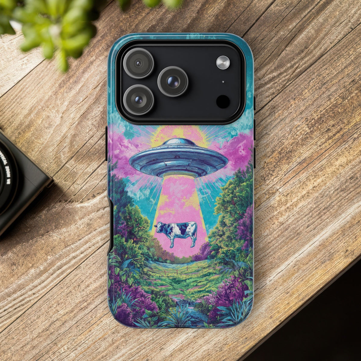 Vintage Alien UFO Graphic Tough Phone Cases