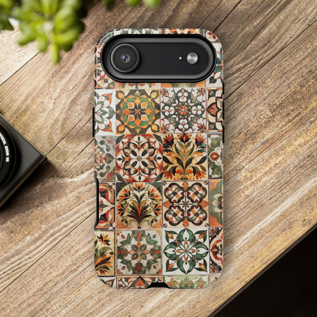 Vintage Mosaic Tile Graphic Tough Phone Cases