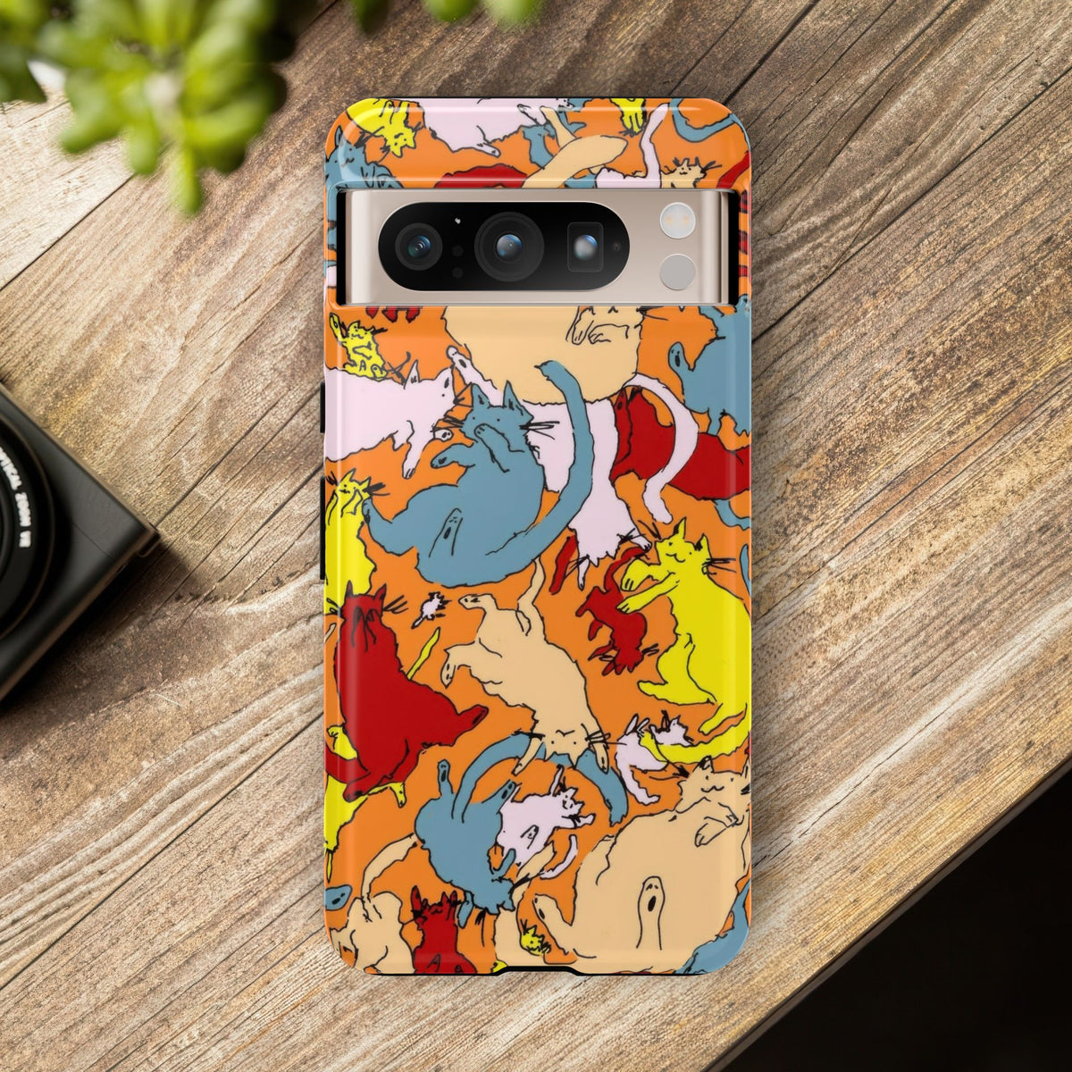 Aesthetic Cats Case - Vintage Kitty Graphic Tough Phone Cases