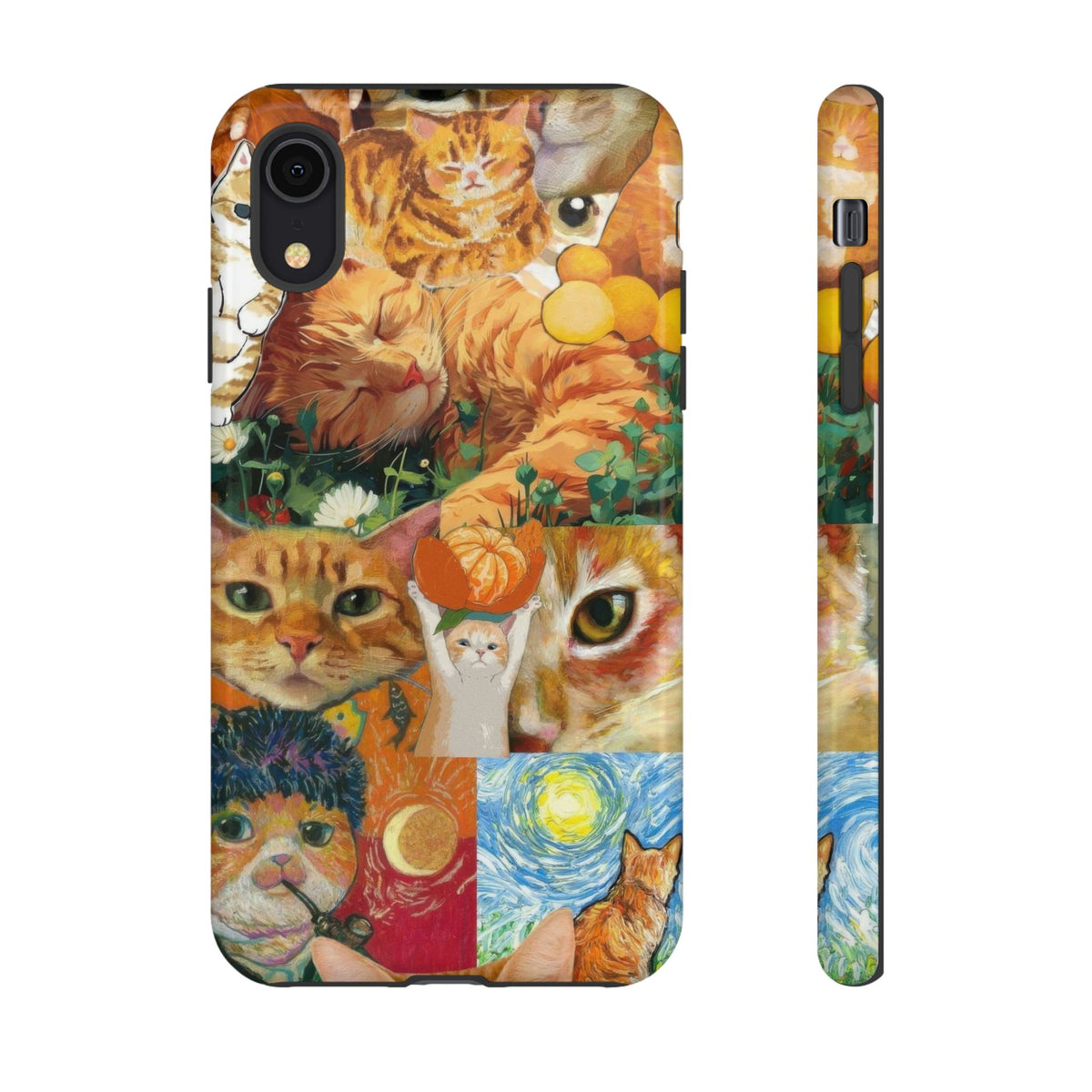 Aesthetic Cats Case - Vintage Kitty Graphic Tough Phone Cases