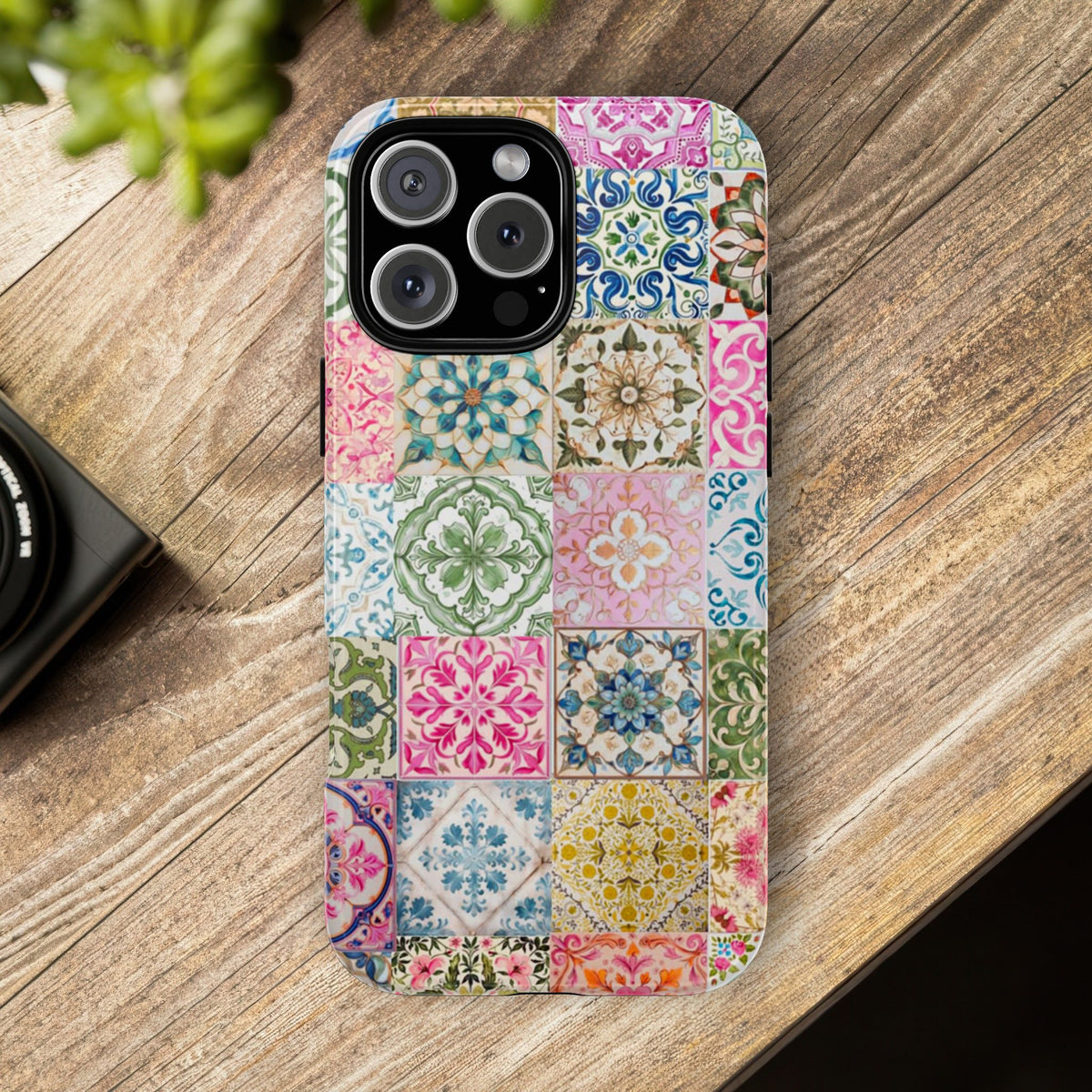 Vintage Mosaic Tile Graphic Tough Phone Cases