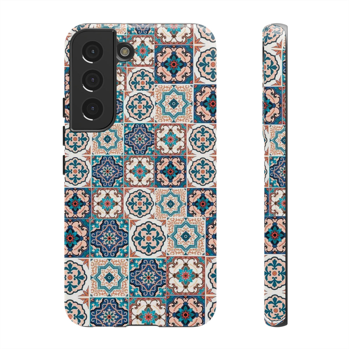 Vintage Mosaic Tile Graphic Tough Phone Cases