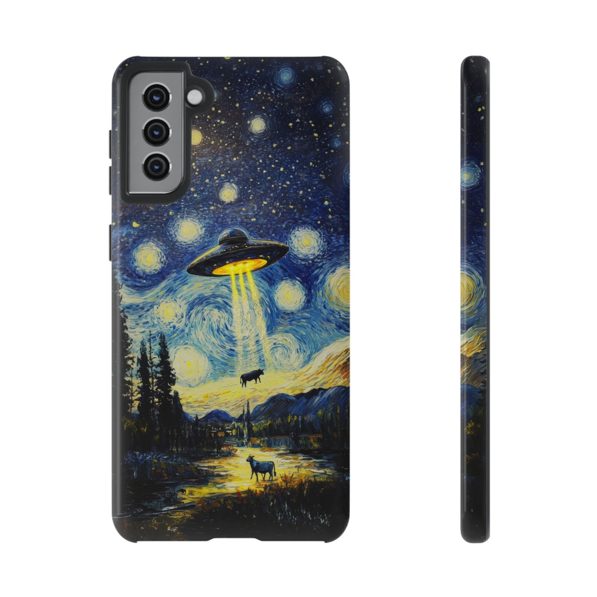 Vintage Alien UFO Graphic Tough Phone Cases