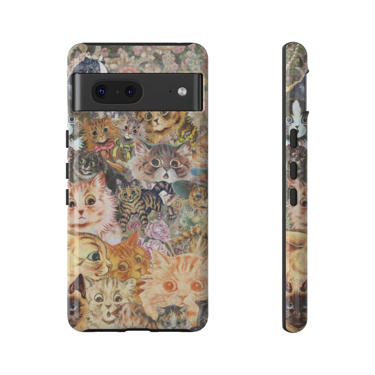 Aesthetic Cats Case - Vintage Kitty Graphic Tough Phone Cases