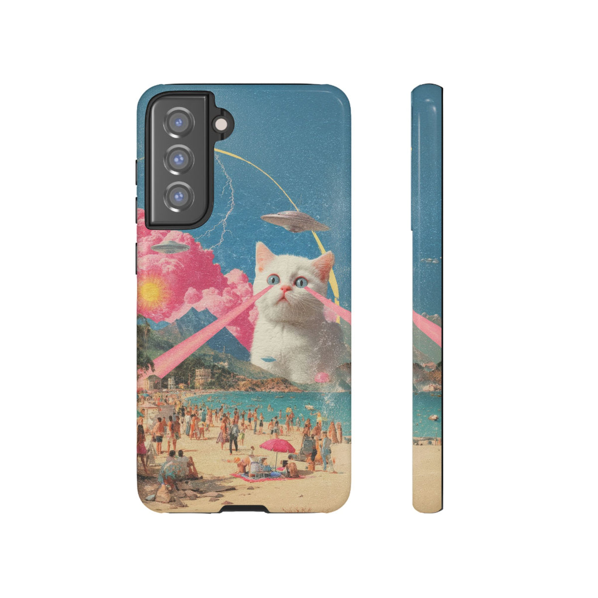 Vintage Alien UFO Graphic Tough Phone Cases