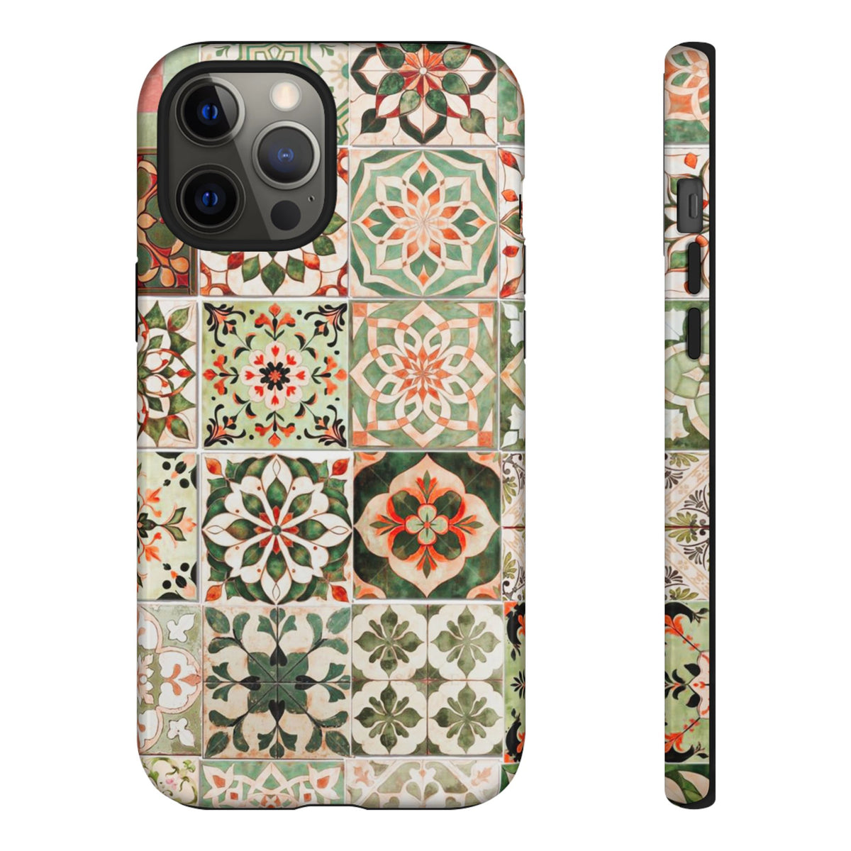 Vintage Mosaic Tile Graphic Tough Phone Cases