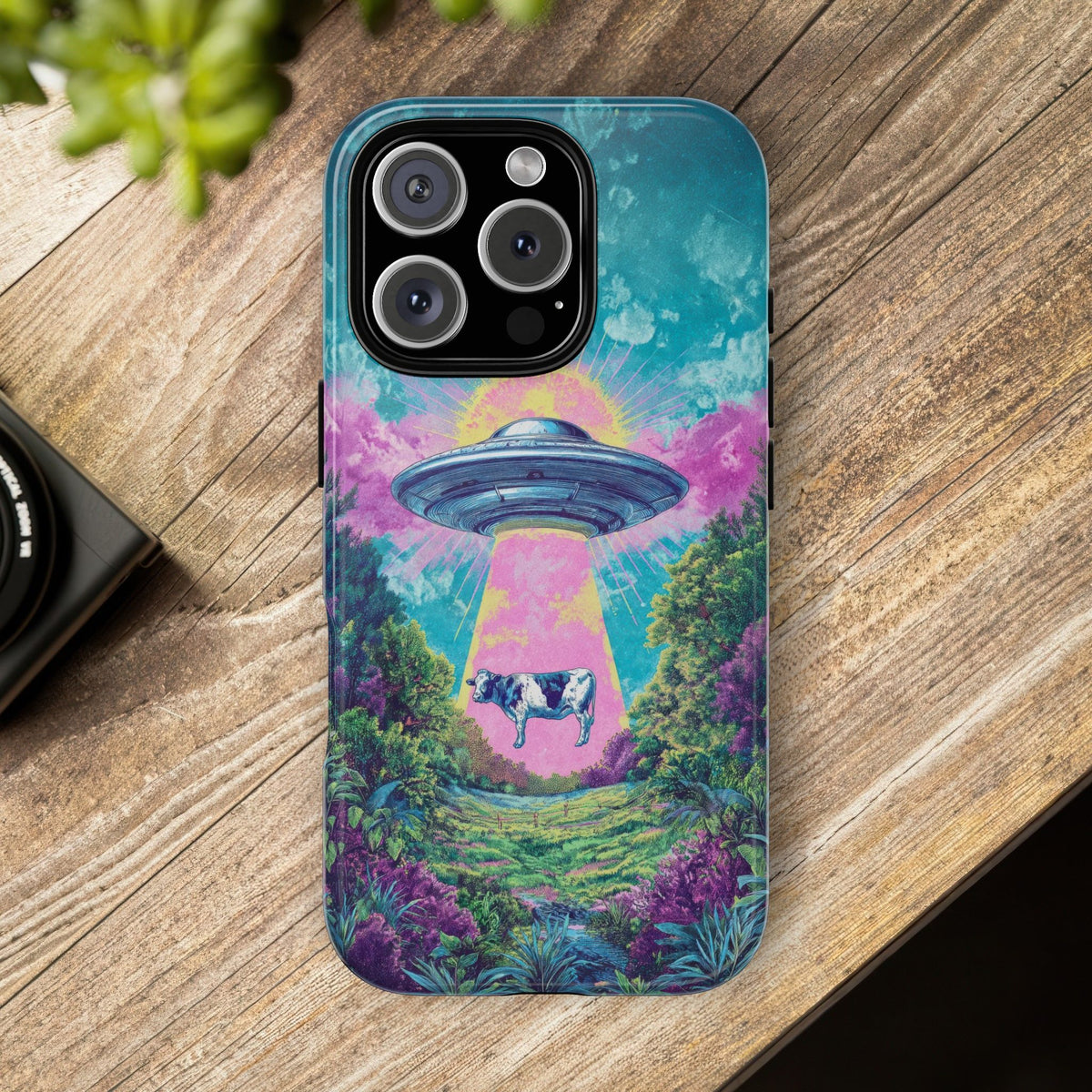 Vintage Alien UFO Graphic Tough Phone Cases