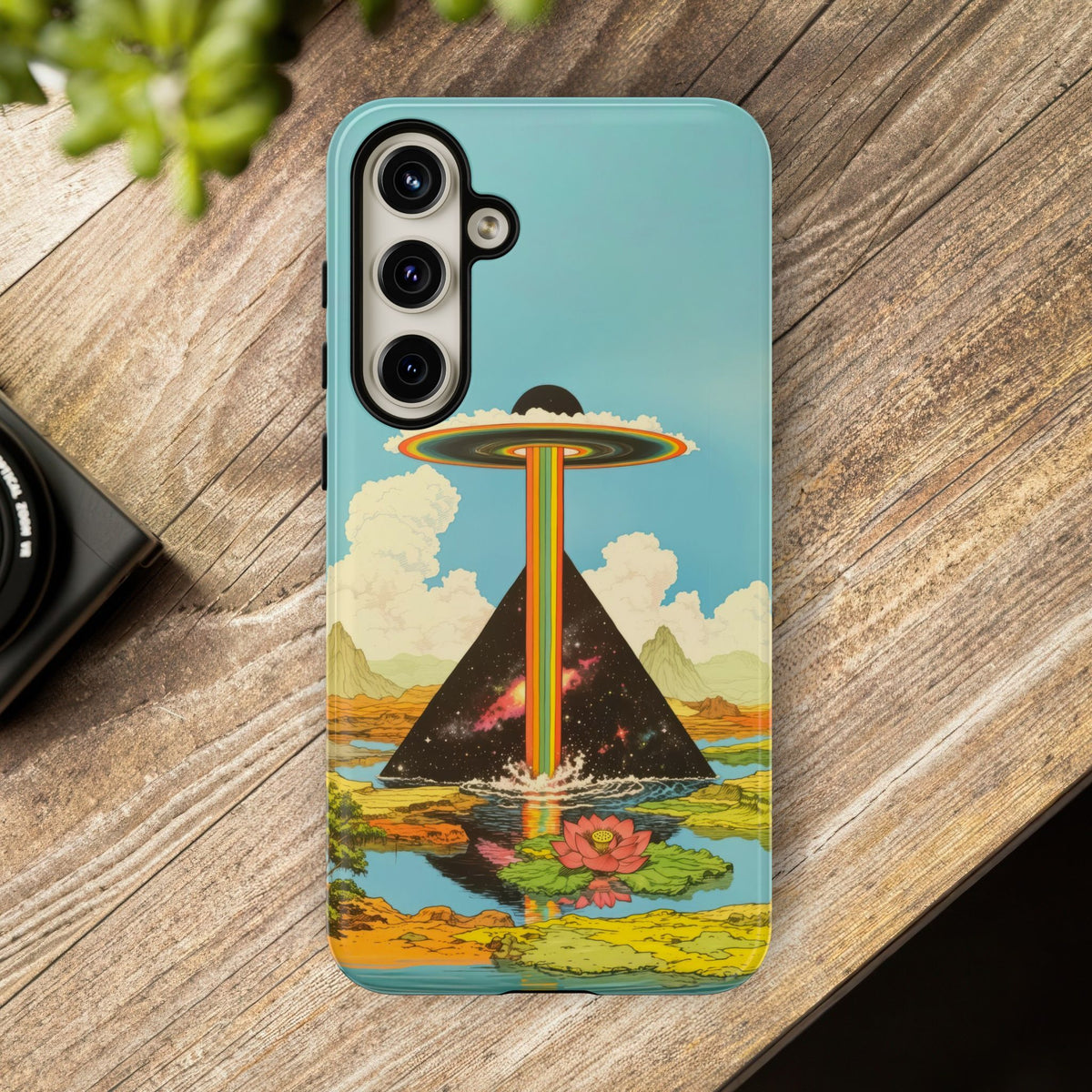 Vintage Alien UFO Graphic Tough Phone Cases