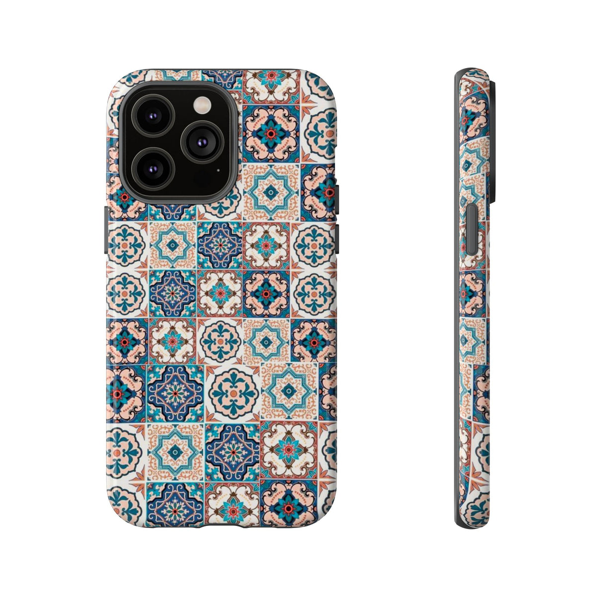 Vintage Mosaic Tile Graphic Tough Phone Cases